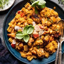 Lighter Creamy Cajun Chicken Pasta | halfbakedharvest.com