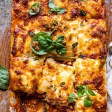 Spicy Zucchini Ricotta Lasagna with Oregano Breadcrumbs | halfbakedharvest.com