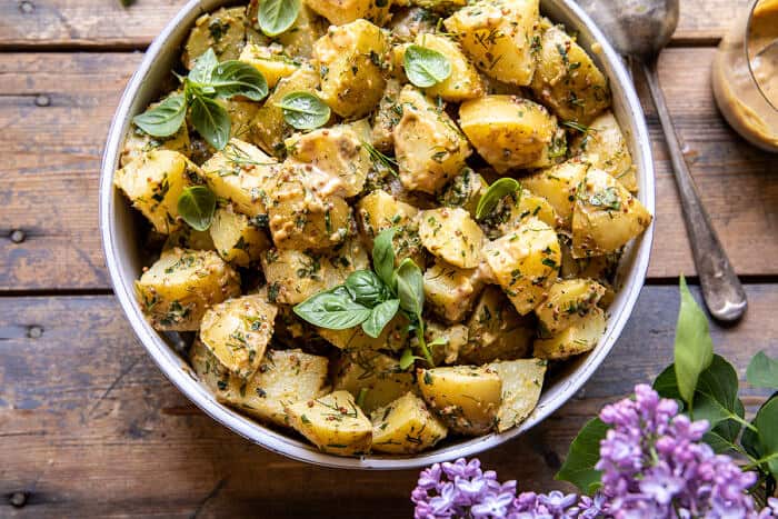 The Best Simple Vegan Potato Salad | halfbakedharvest.com