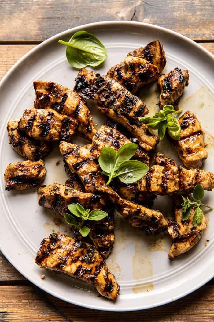 Caprese Chicken Pasta Salad | halfbakedharvest.com