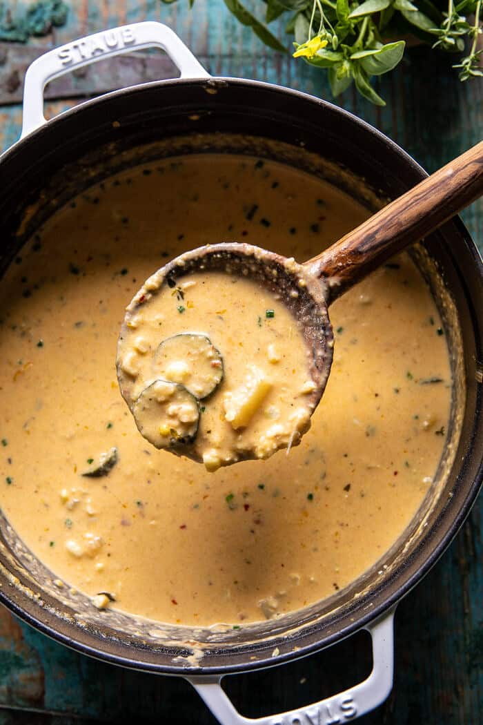 Creamy Corn, Zucchini, and Bacon Chowder | halfbakedharvest.com Creamy Corn, Zucchini, and Bacon Chowder | halfbakedharvest.com