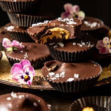 Frozen Chocolate Peanut Butter Cups | halfbakedharvest.com