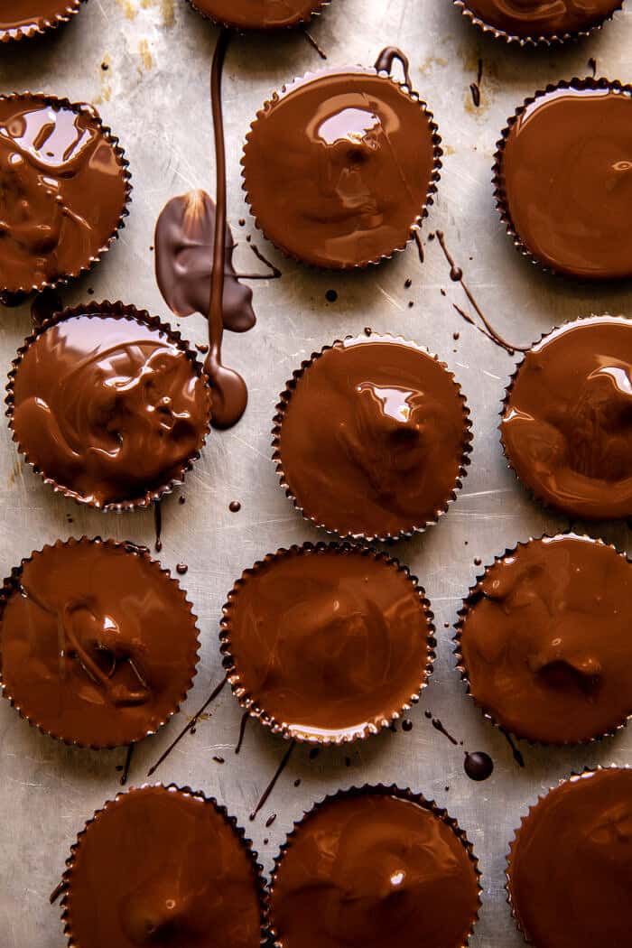 Frozen Chocolate Peanut Butter Cups | halfbakedharvest.com