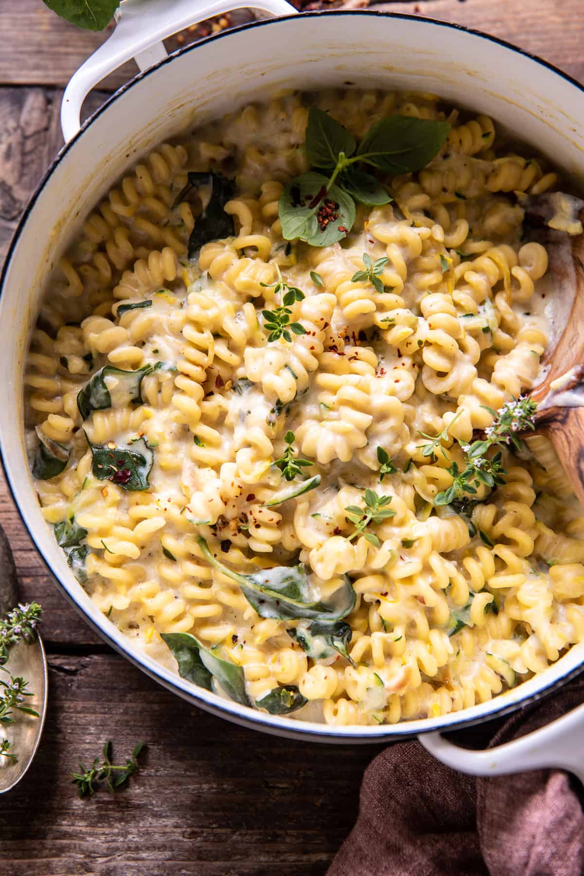 One Pot Lemon Butter Ricotta and Zucchini Pasta | halfbakedharvest.com