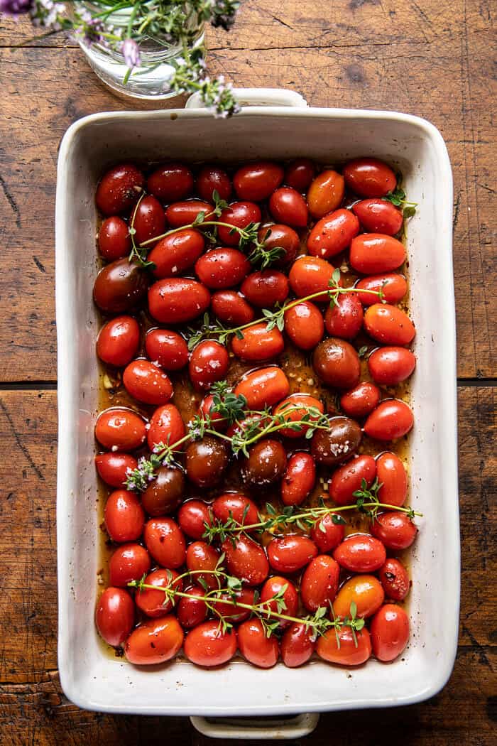 Pesto Cheese Zucchini Ravioli with Burst Tomatoes | halfbakedharvest.com