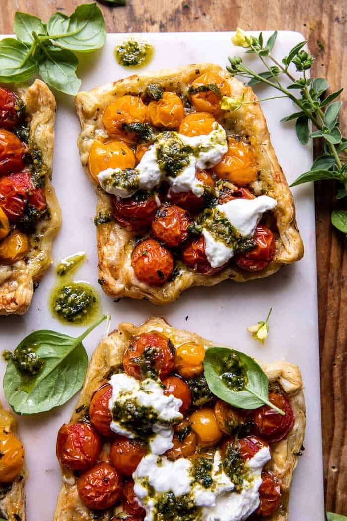 Caprese Pesto Tarts | halfbakedharvest.com