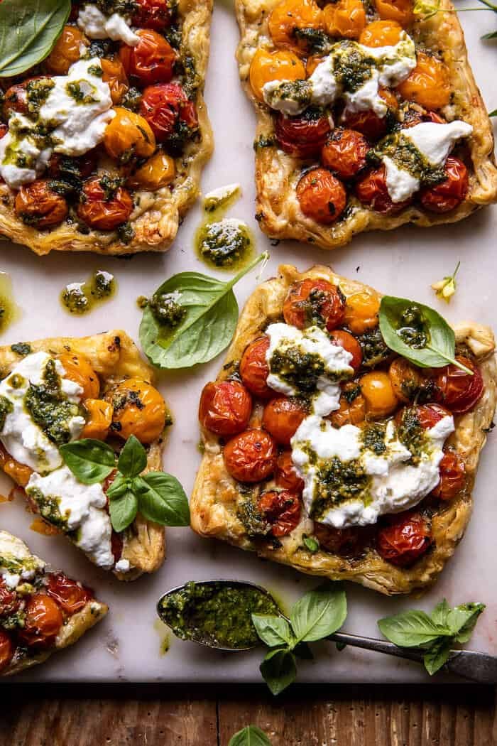 Caprese Pesto Tarts | halfbakedharvest.com