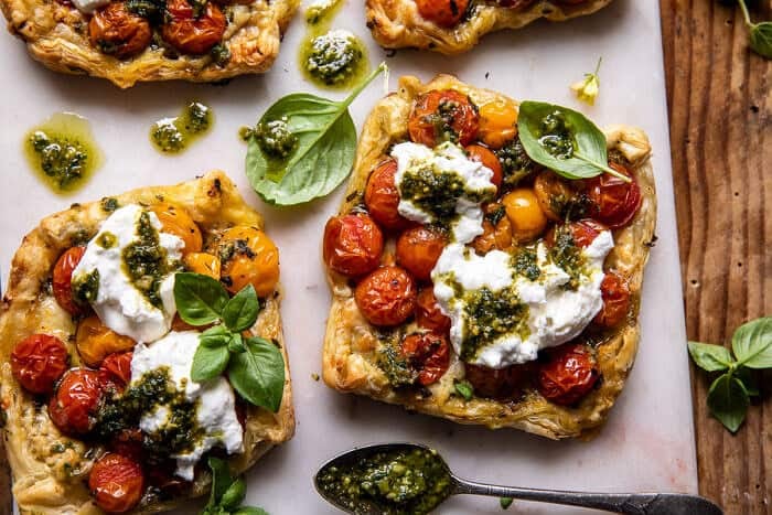 Caprese Pesto Tarts | halfbakedharvest.com