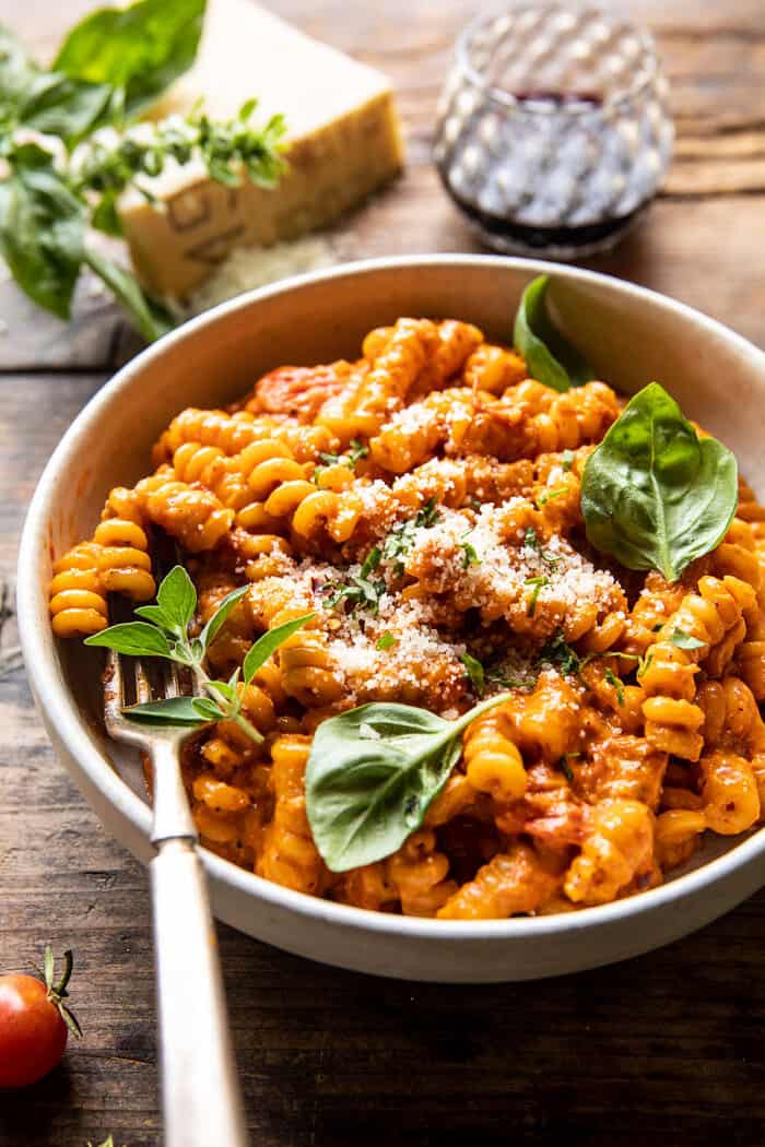Cherry Tomato Pasta Alla Vodka | halfbakedharvest.com