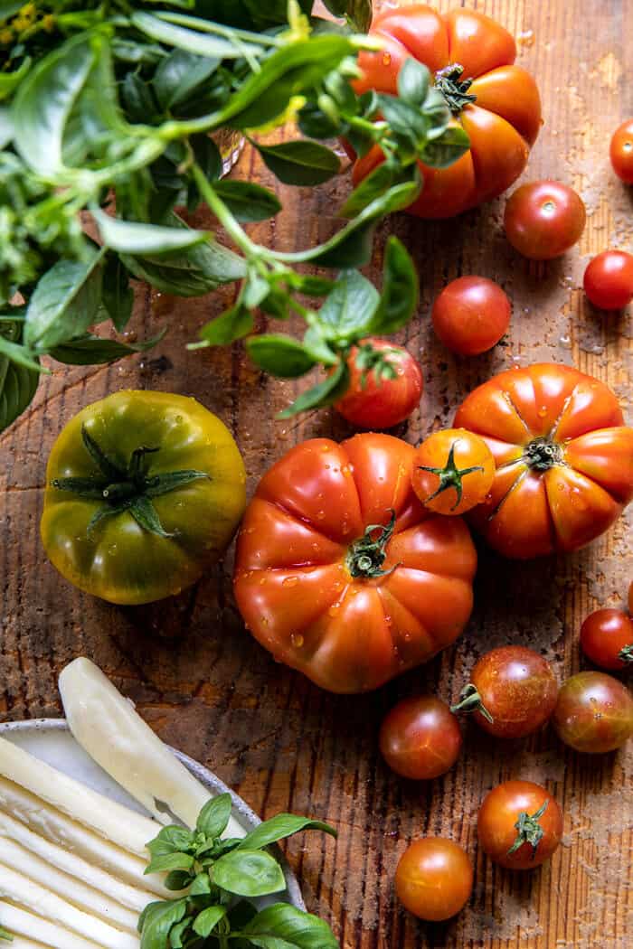 Pesto Caprese Chicken in White Wine Pan Sauce | halfbakedharvest.com