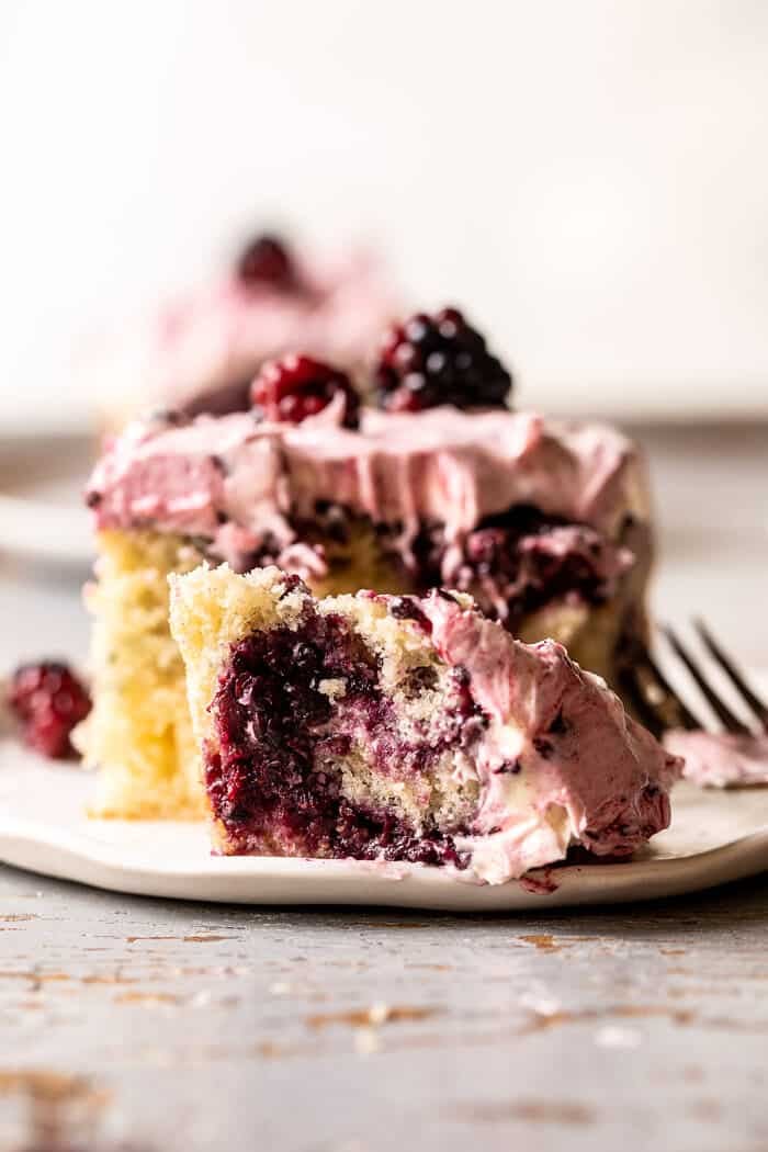 Swirled Blackberry Lavender Sheet Cake | halfbakedharvest.com