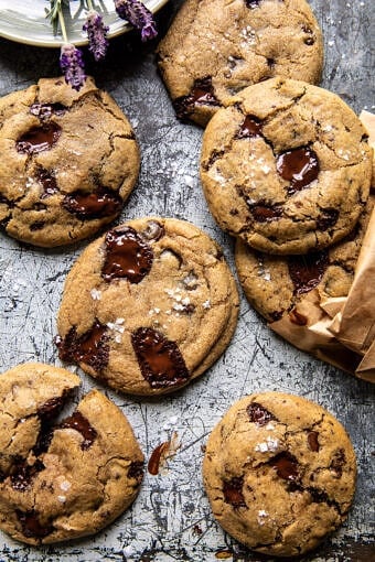 Vegan Double Chocolate Chunk Cookies | halfbakedharvest.com