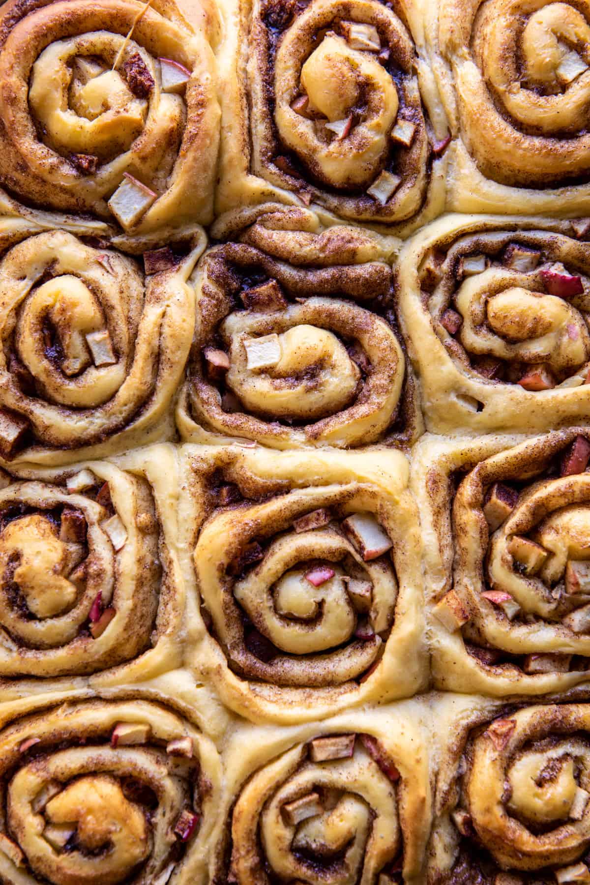 Apple Cinnamon Rolls with Brown Butter Maple Icing | halfbakedharvest.com