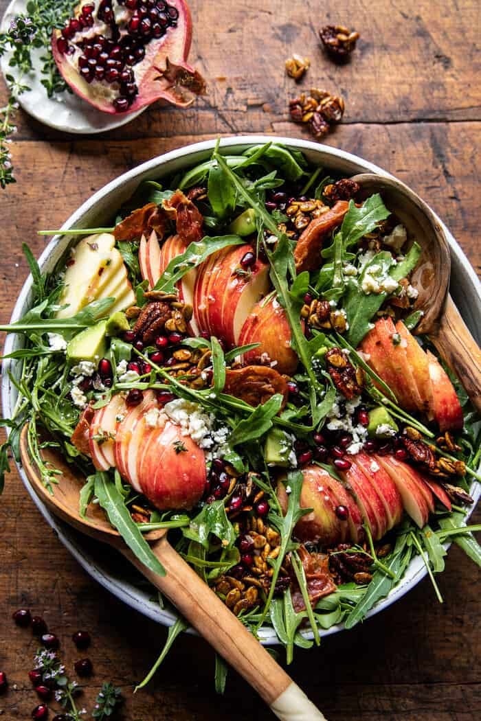 Autumn Harvest Honeycrisp Apple and Feta Salad | halfbakedharvest.com