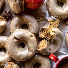 Baked Apple Cider Doughnuts with Cinnamon Maple Glaze | halfbakedharvest.com
