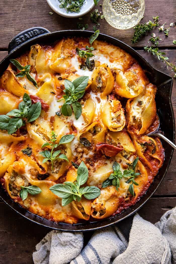 Butternut Squash and Cheese Stuffed Pasta Shells | halfbakedharvest.com