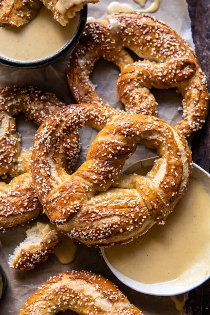 Hard Cider Pretzels with Creamy Honey Mustard | halfbakedharvest.com Hard Cider Pretzels with Creamy Honey Mustard | halfbakedharvest.com