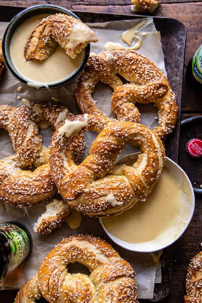 Hard Cider Pretzels with Creamy Honey Mustard | halfbakedharvest.com Hard Cider Pretzels with Creamy Honey Mustard | halfbakedharvest.com