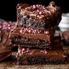 Old Fashioned Iced Fudge Brownies | halfbakedharvest.com
