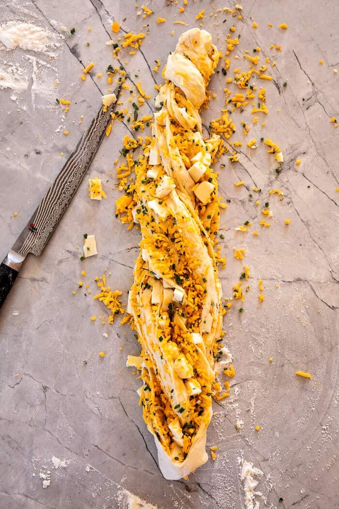 Soft Garlic Herb Cheddar Cheese Bread | halfbakedharvest.com