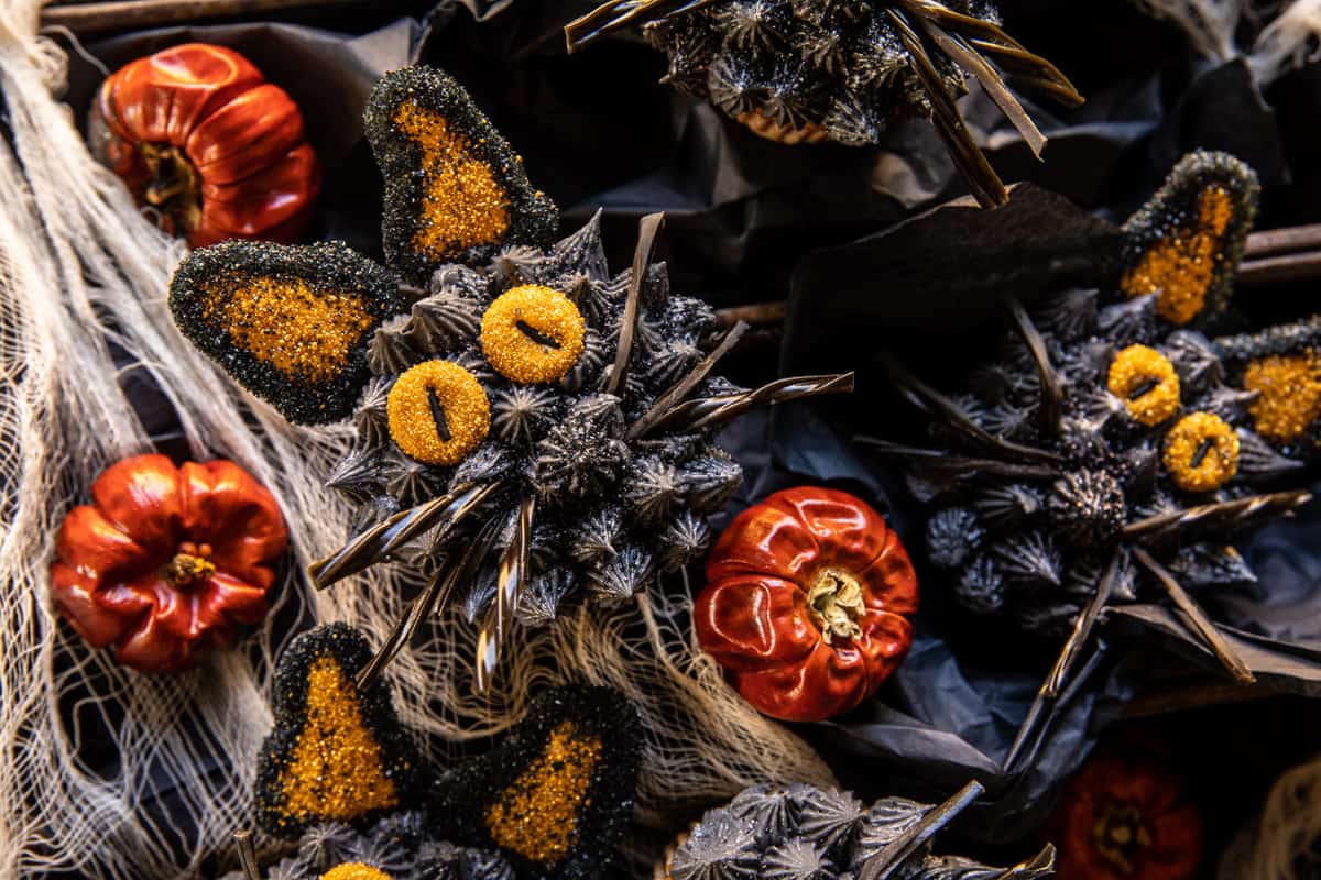 Black Cat Pumpkin Cupcakes | halfbakedharvest.com