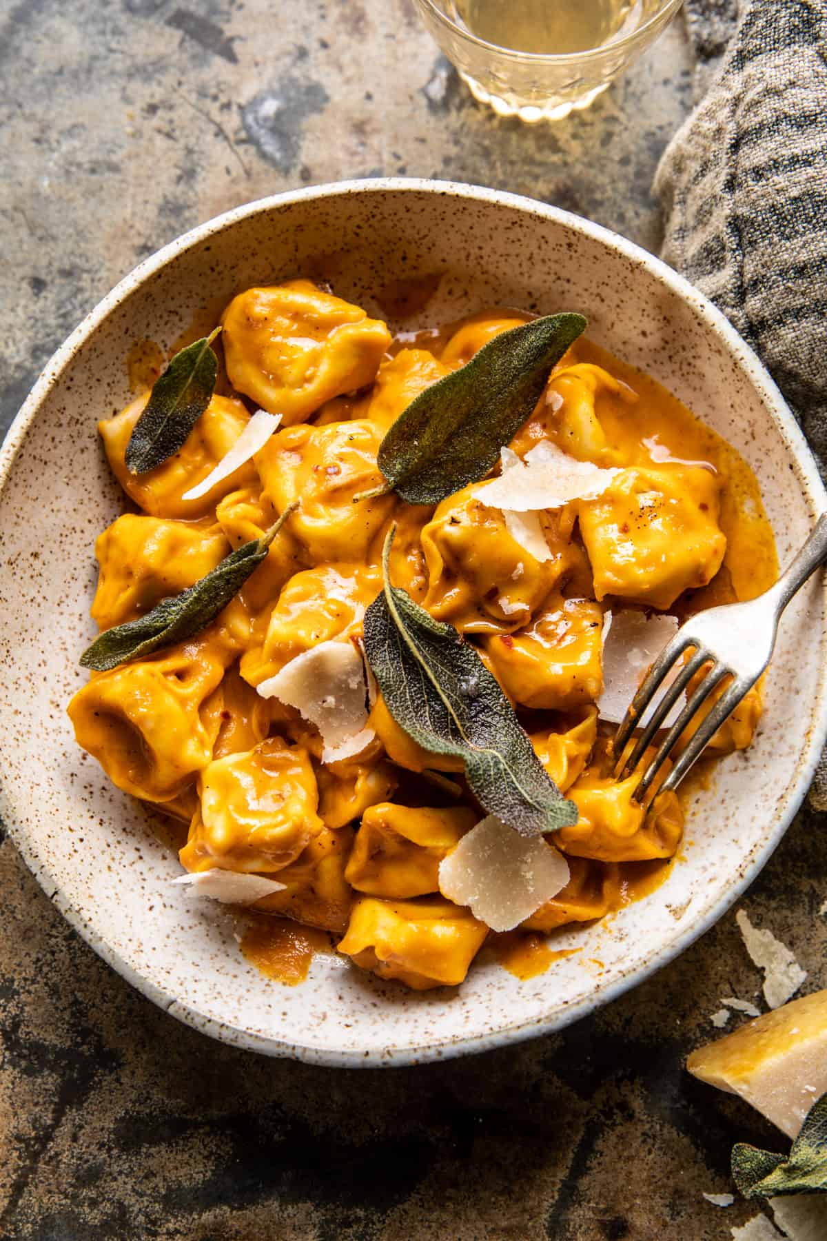 Brown Butter Pumpkin Tortellini Alla Vodka | halfbakedharrvest.com