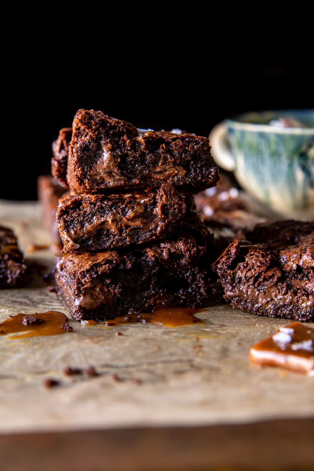 Caramel Mocha Nutella Brownies | halfbakedharvest.com