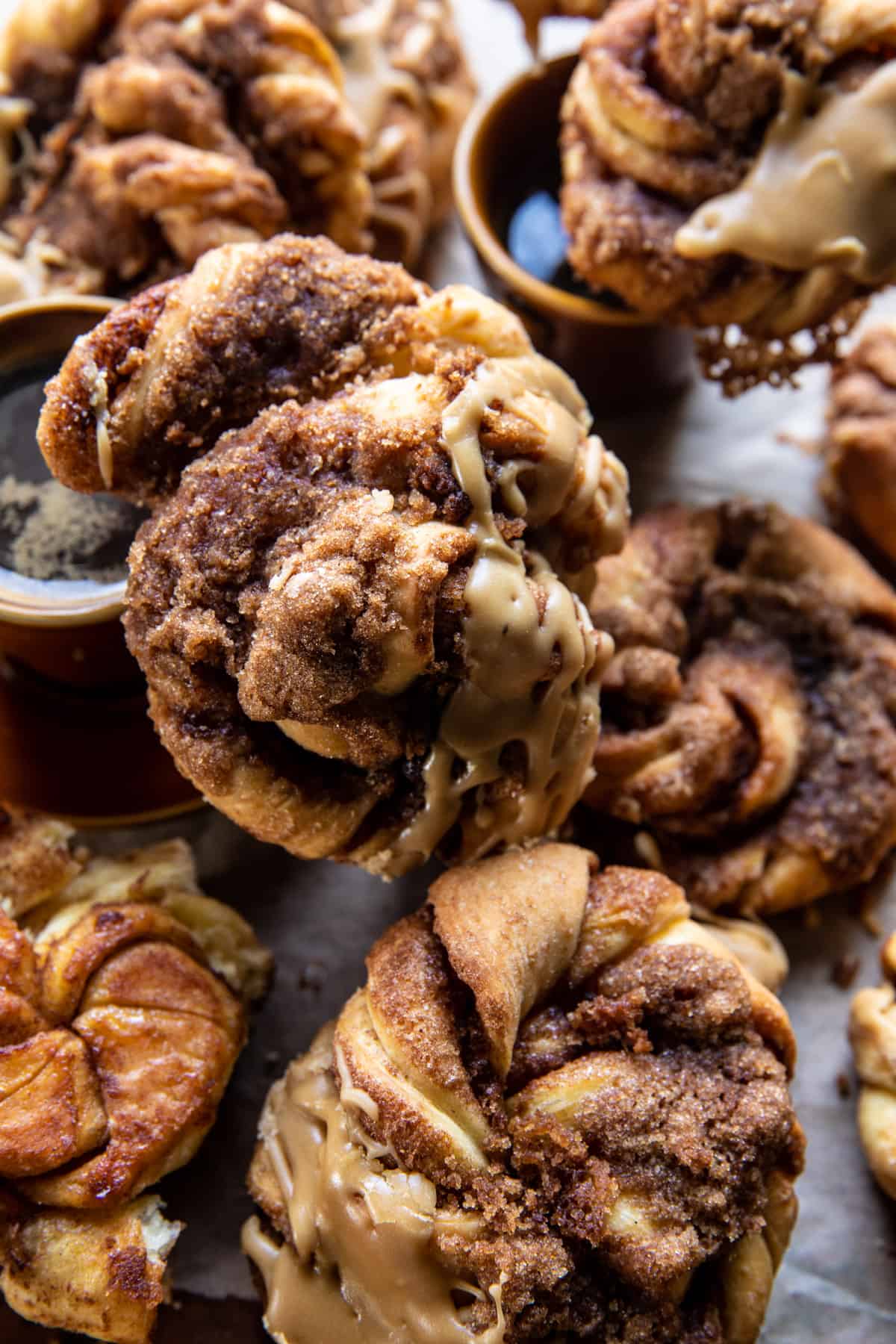 Cinnamon Knots with Coffee Icing | halfbakedharvest.com