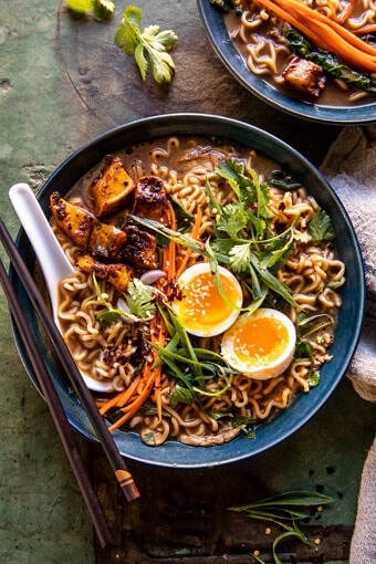 Easy Ginger Chicken and Spinach Ramen | halfbakedharvest.com