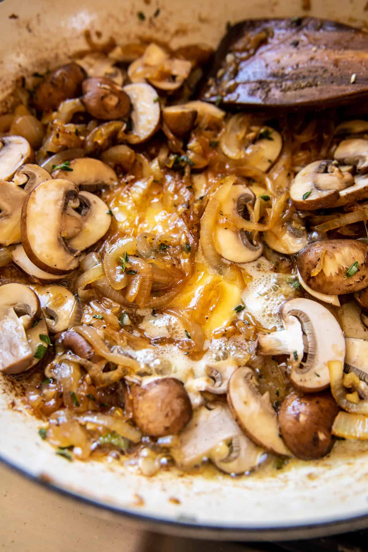 One Pot French Onion Pasta with Crispy Prosciutto | halfbakedharvest.com