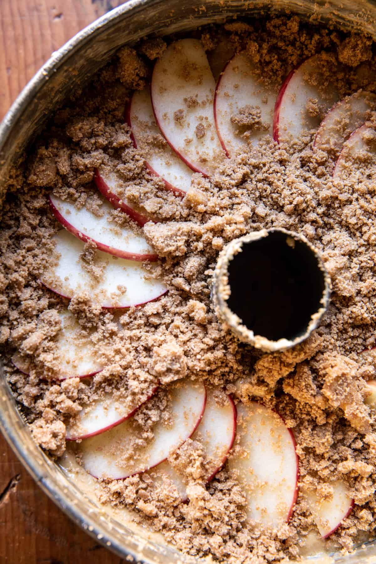 Salted Bourbon Apple Crumble Coffee Cake | halfbakedharvest.com