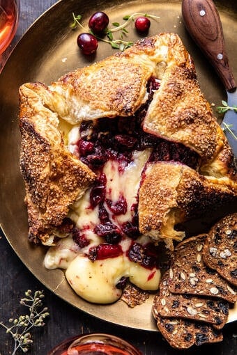 Pastry Wrapped Cranberry Baked Brie | halfbakedharvest.com