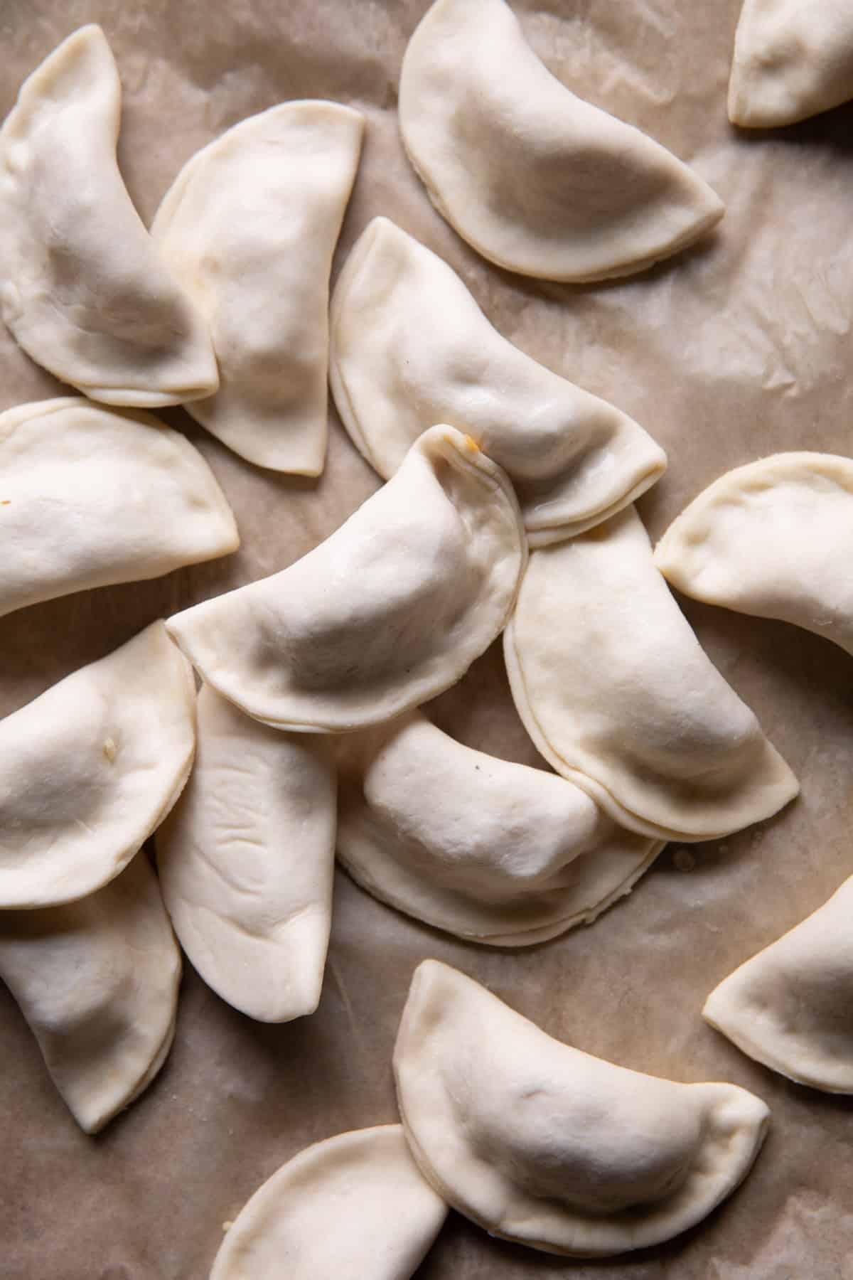 Roasted Garlic Cheddar Pierogi | halfbakedharvest.com