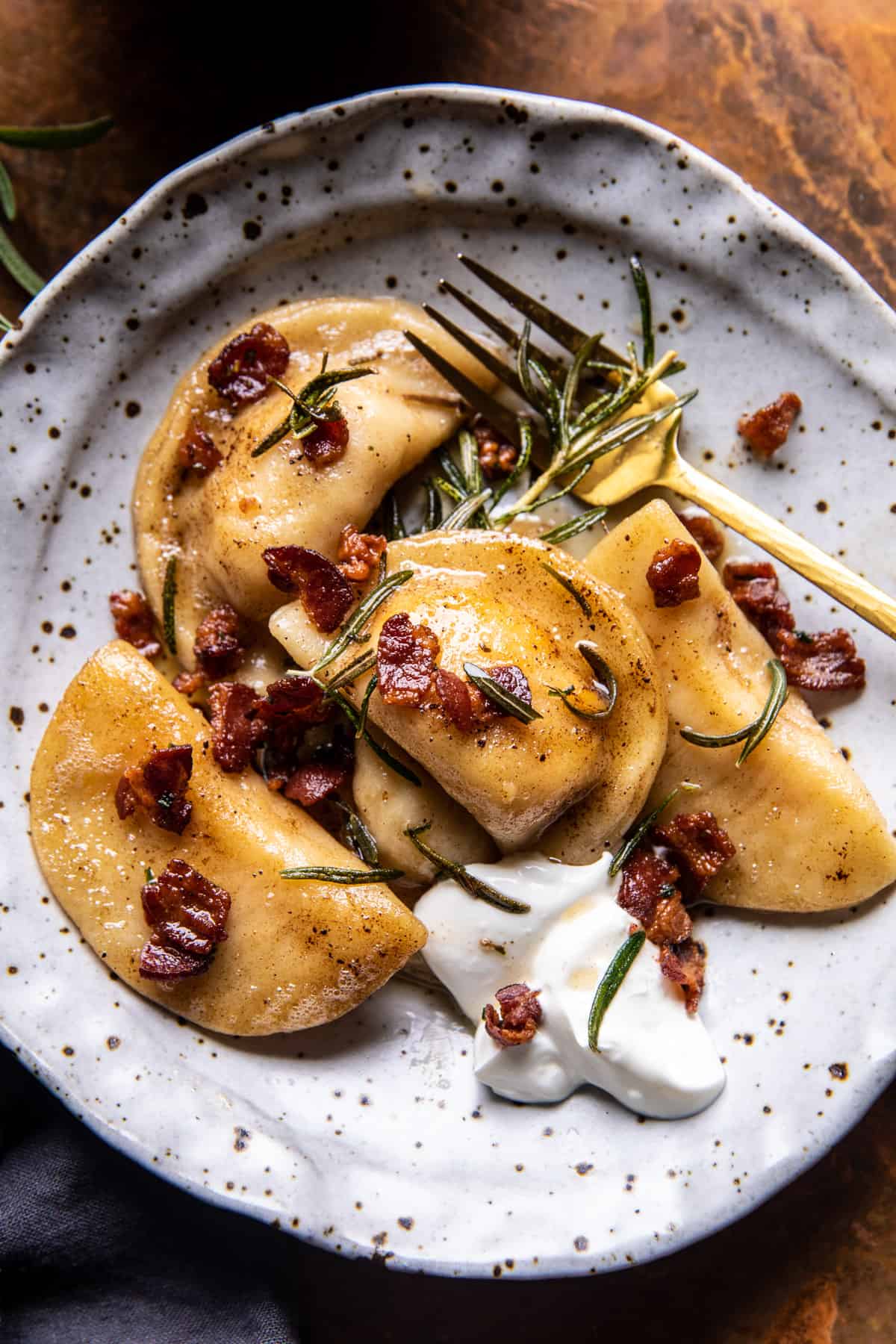 Roasted Garlic Cheddar Pierogi | halfbakedharvest.com