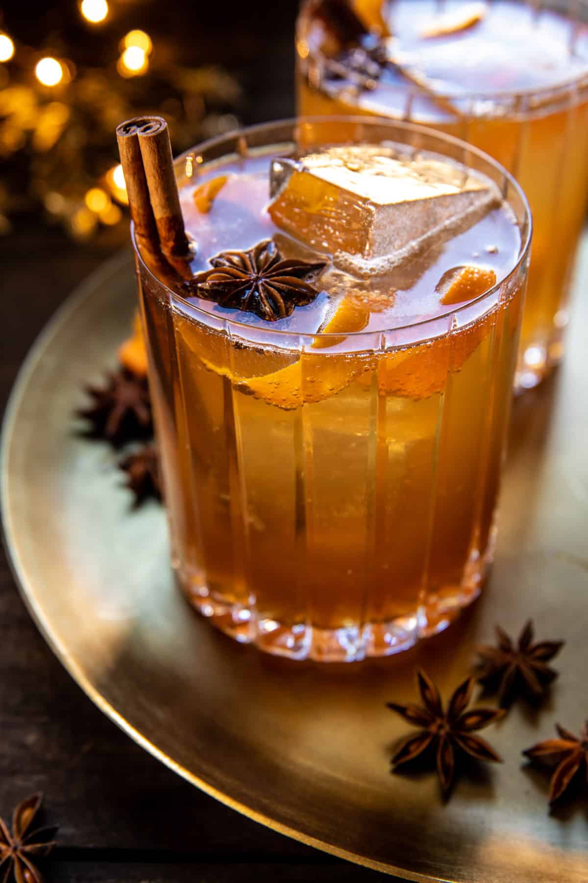 Spiced Maple Bourbon Fizz | halfbakedharvest.com