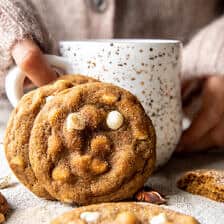 White Chocolate Chai Pumpkin Snickerdoodles | halfbakedharvest.com
