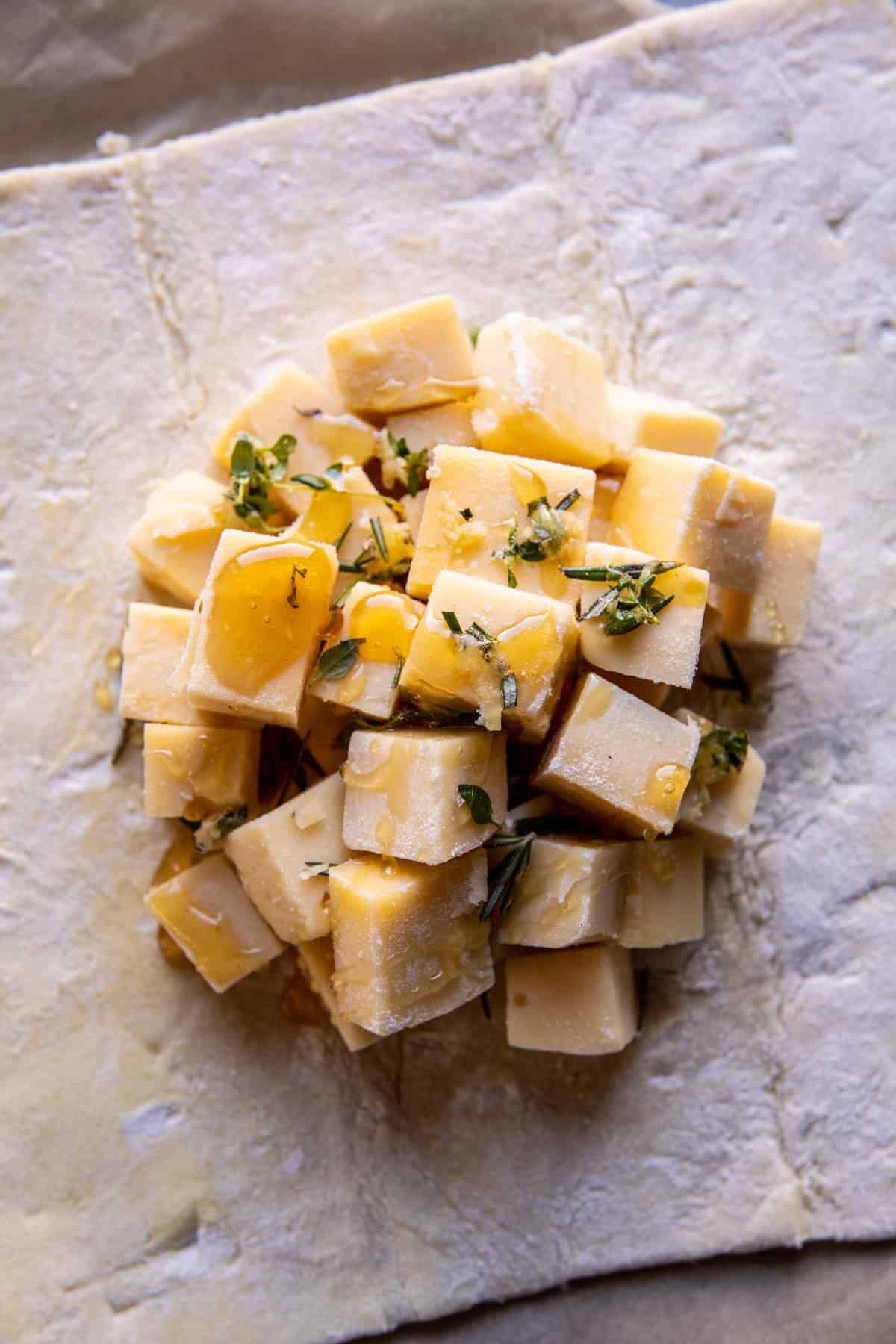 Baked Gruyère in Pastry with Rosemary and Garlic | halfbakedharvest.com