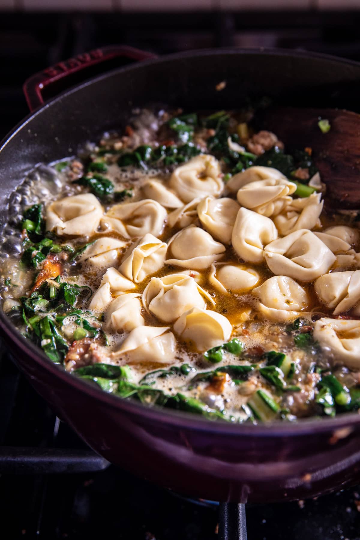 Pesto Tortellini Zuppa Toscana | halfbakedharvest.com