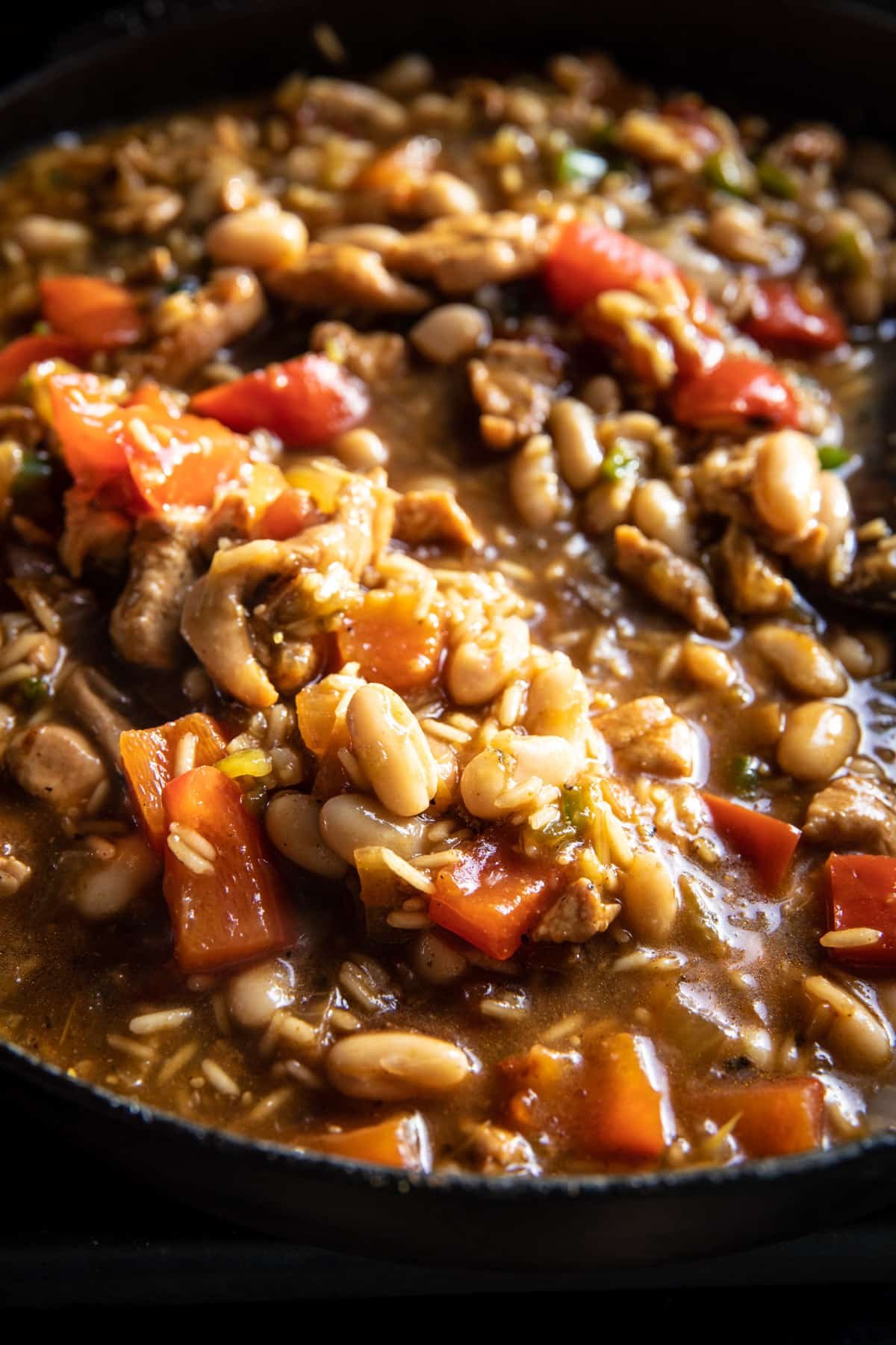 One Skillet White Chicken Chili Bake | halfbakedharvest.com