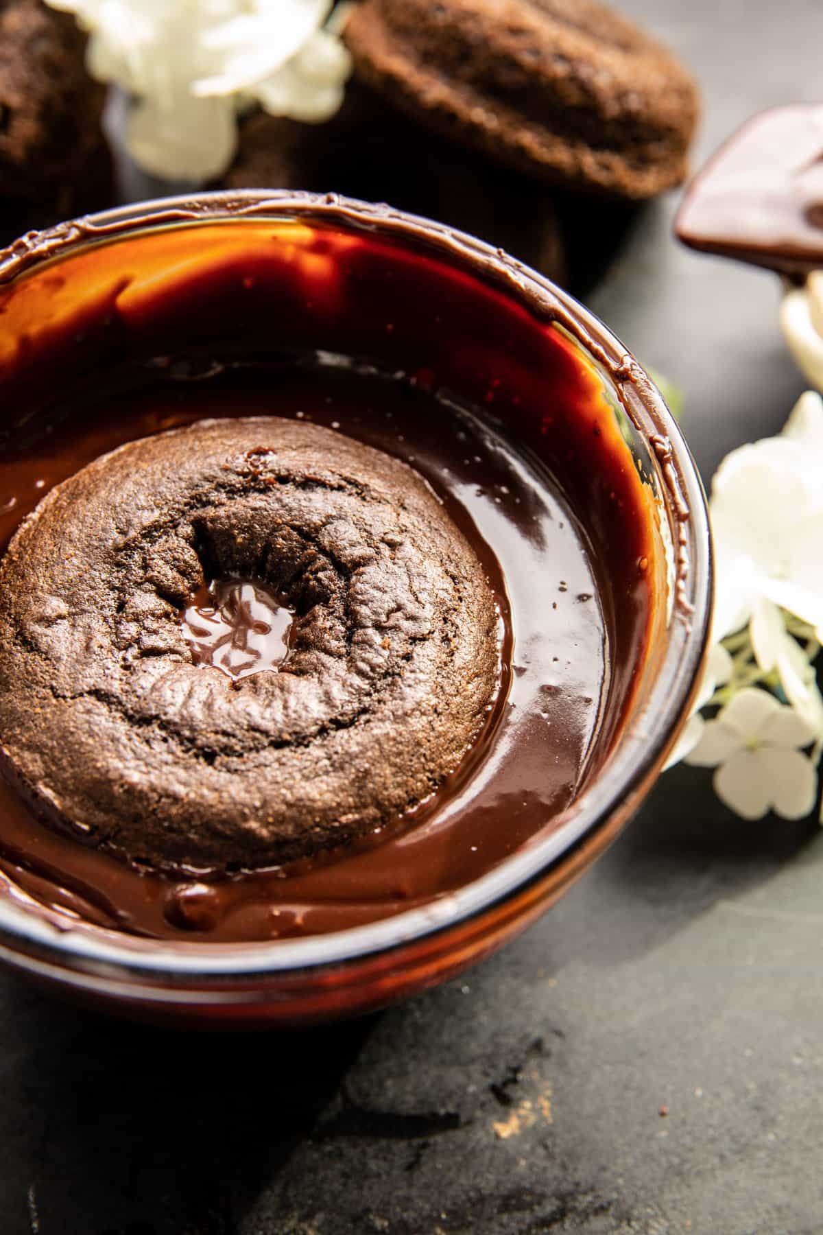 Baked Chocolate Fudge Glazed Doughnuts | halfbakedharvest.com