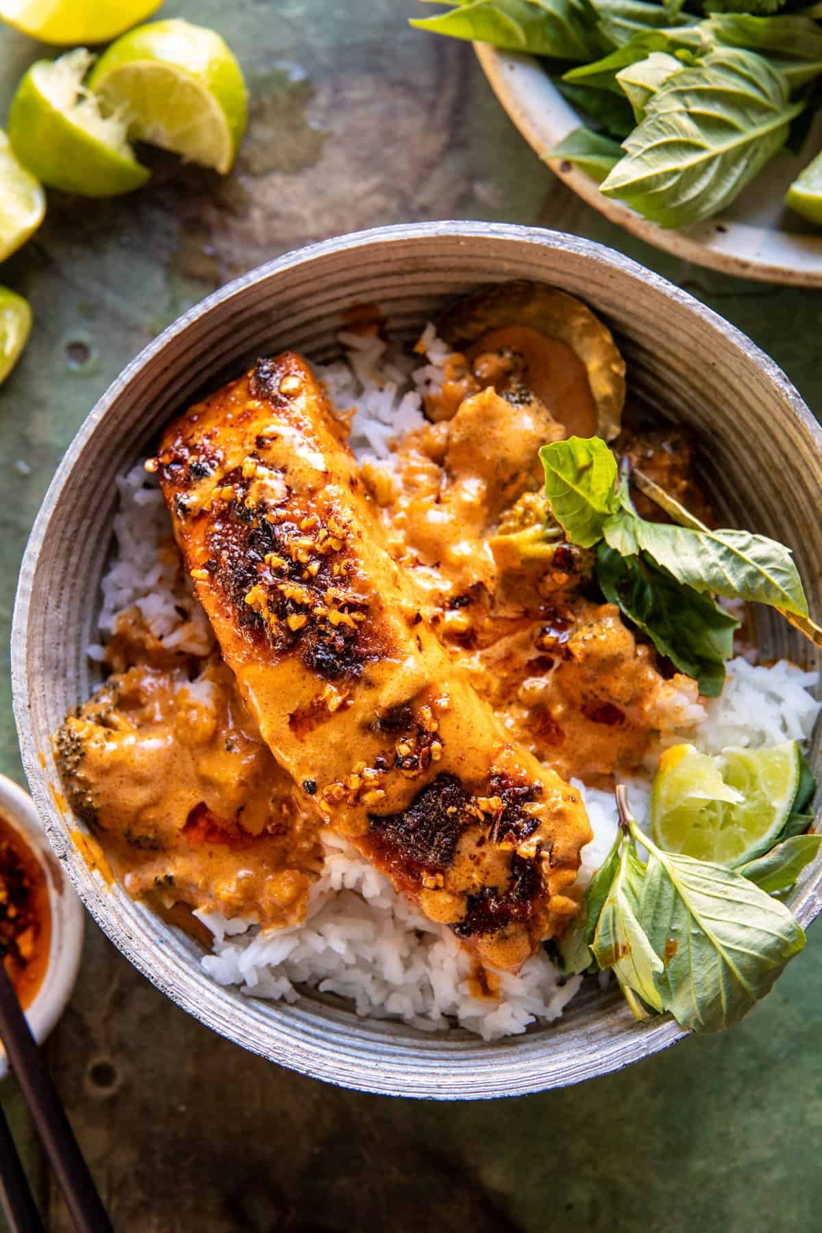 Coconut Curry Salmon with Garlic Butter | halfbakedharvest.com