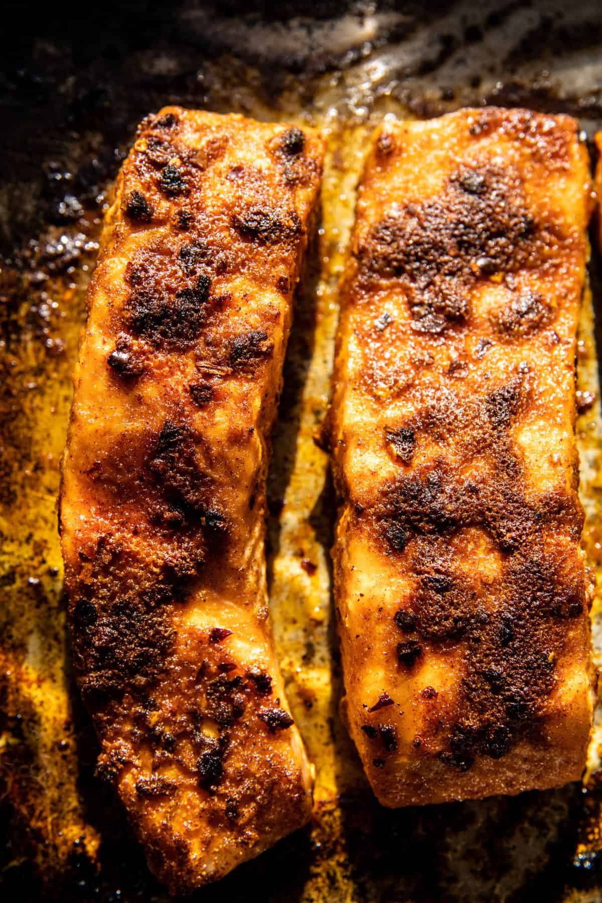 Coconut Curry Salmon with Garlic Butter | halfbakedharvest.com