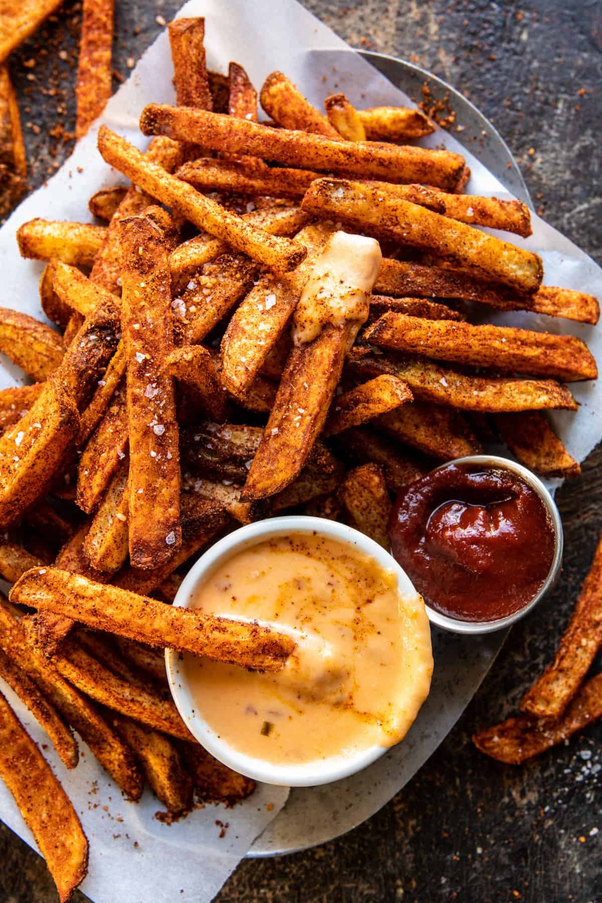 Nacho Fries with Chipotle Queso | halfbakedharvest.com