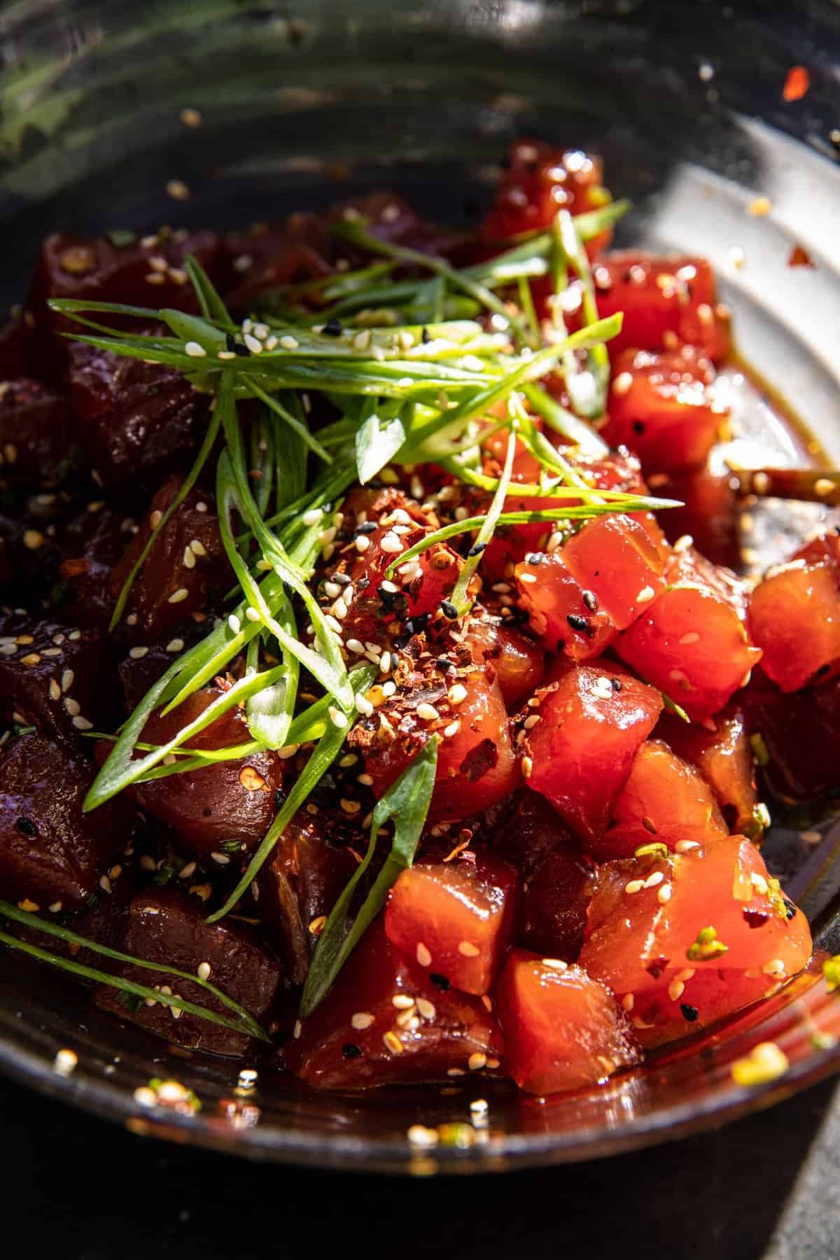 Red’s Favorite Spicy Tuna Poke Bowls | halfbakedharvest.com