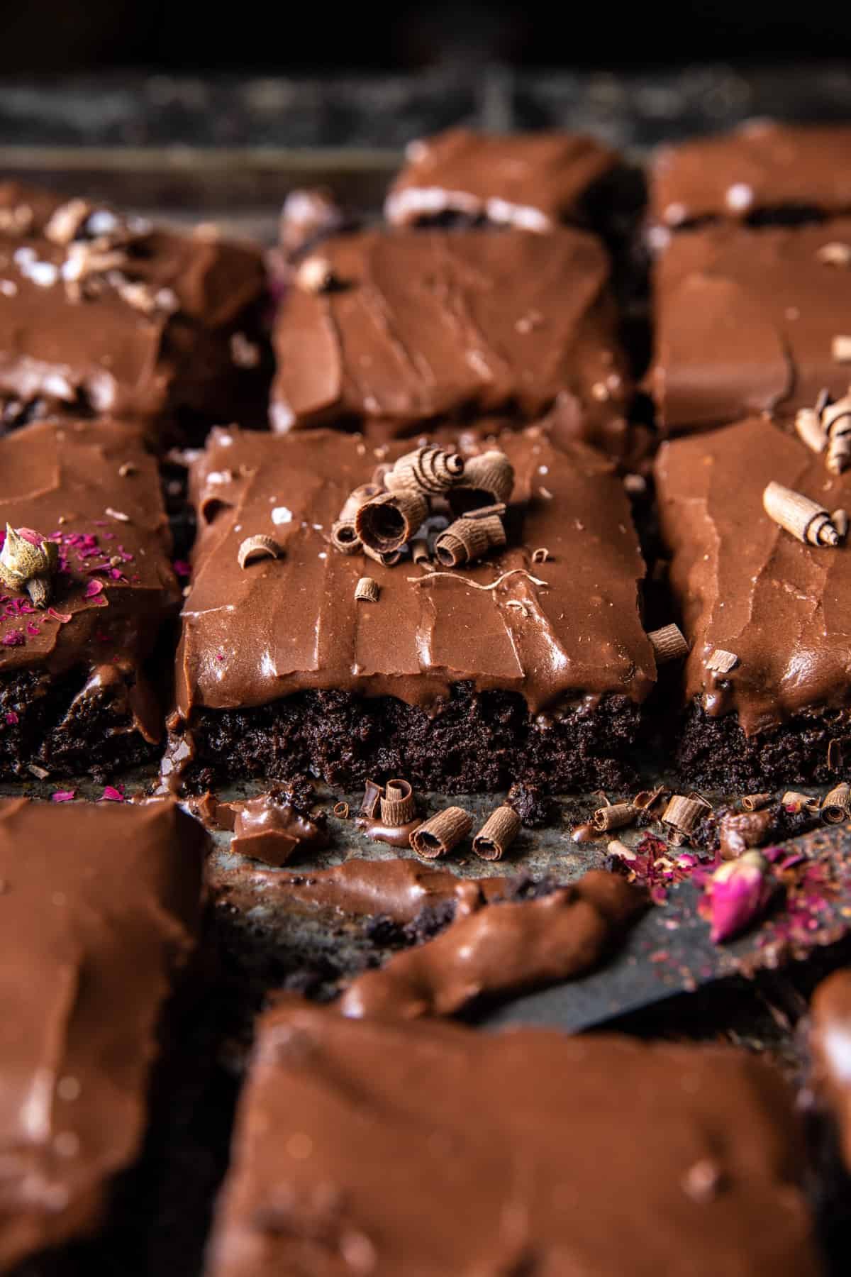 Retro-Style Chocolate Sheet Cake | halfbakedharvest.com