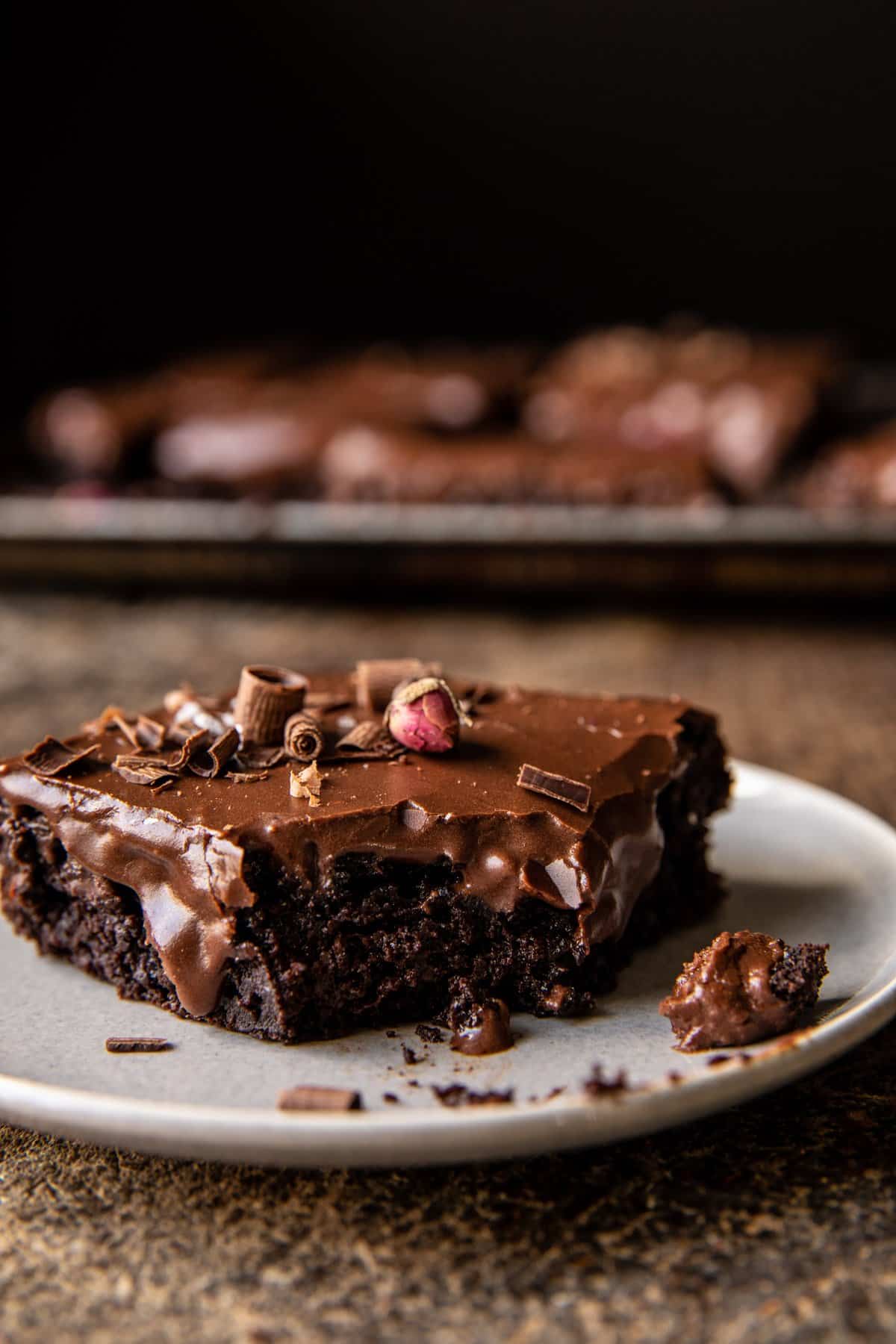 Retro-Style Chocolate Sheet Cake | halfbakedharvest.com