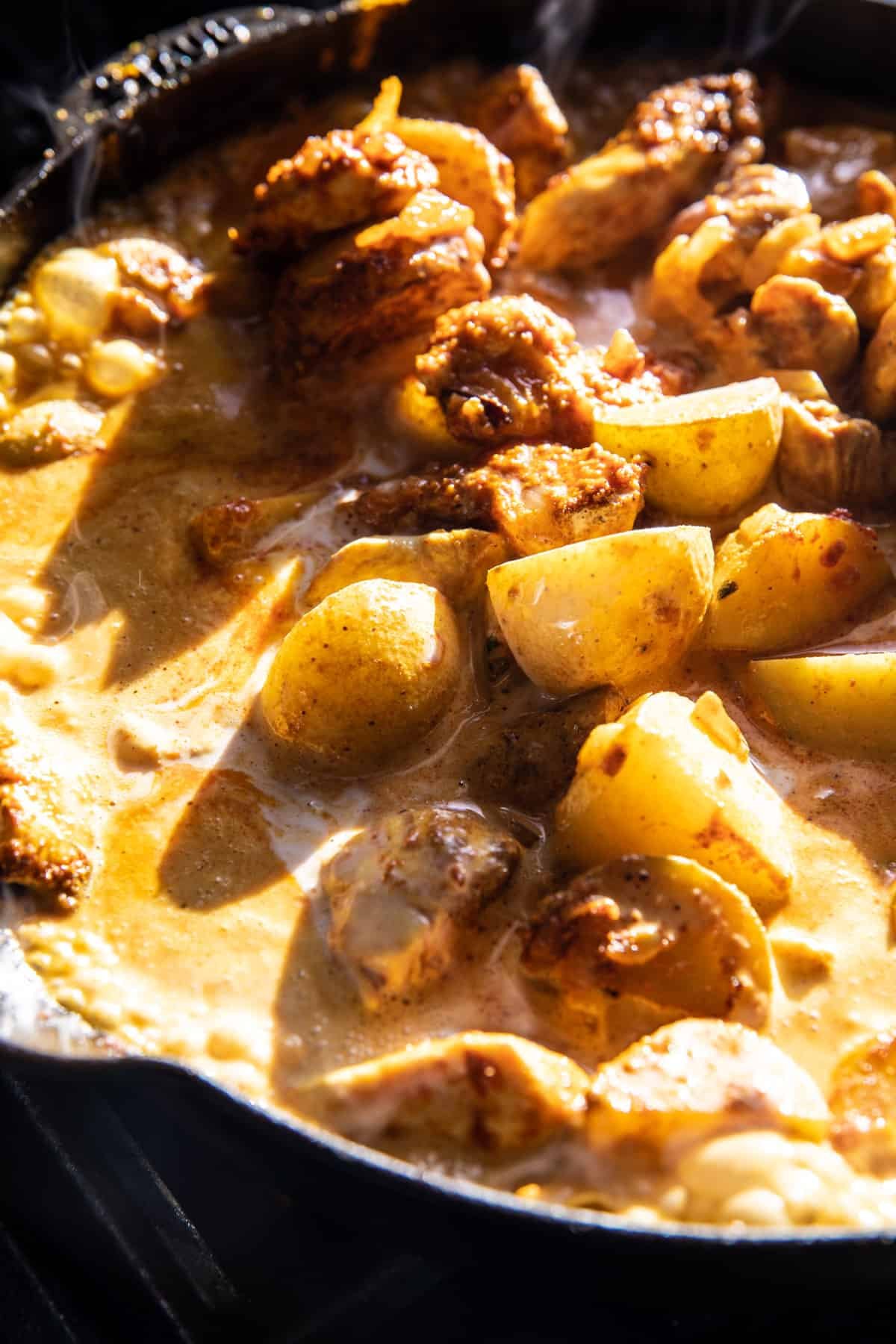 Simple Thai Yellow Chicken Curry with Spicy Garlic Butter | halfbakedharvest.com