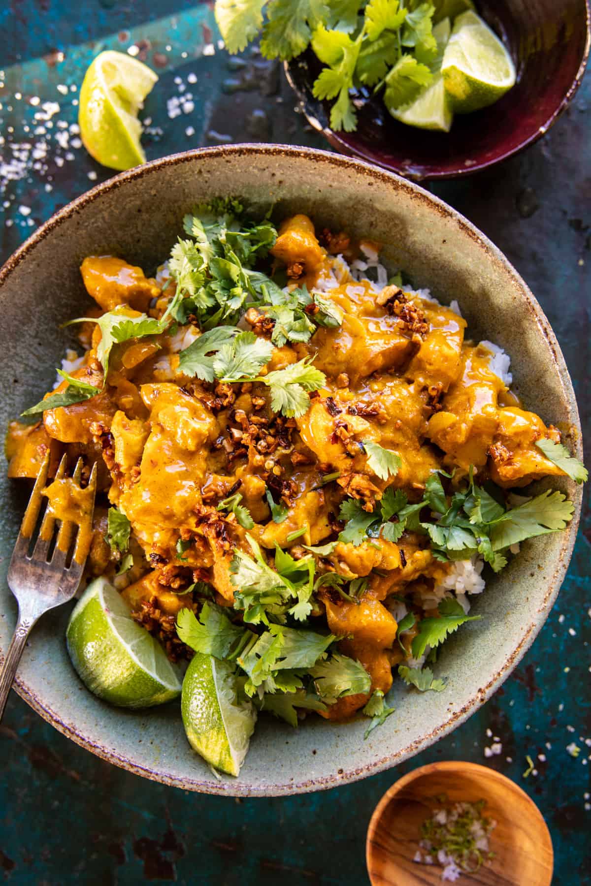 Simple Thai Yellow Chicken Curry with Spicy Garlic Butter | halfbakedharvest.com