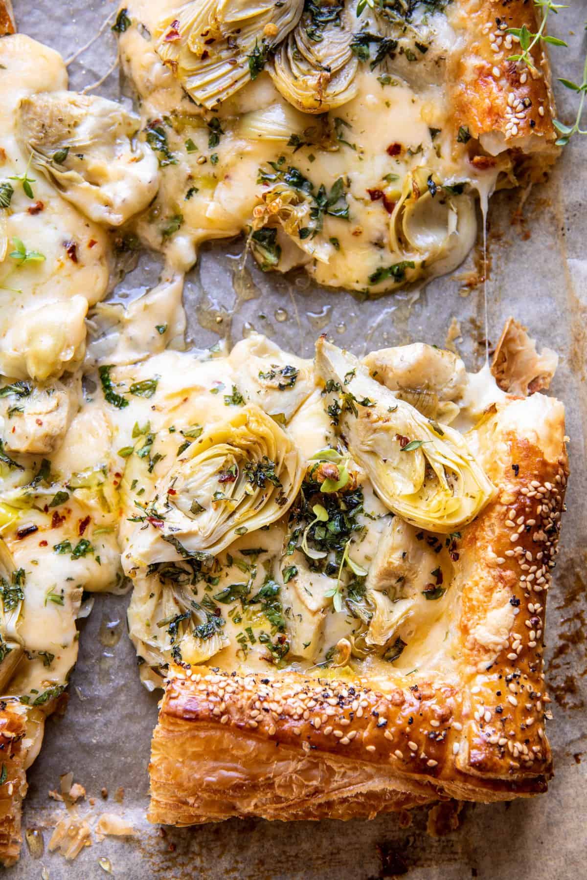 Artichoke Gouda Tart | halfbakedharvest.com