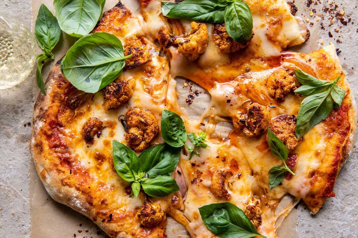 Cauliflower Pepperoni Cheese Pizza | halfbakedharvest.com